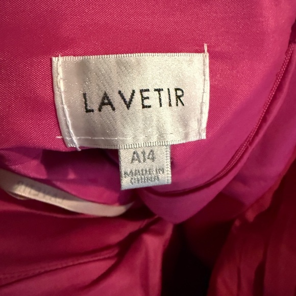 Lavetir Elegant Pink Chiffon Evening Gown - Picture 8 of 10